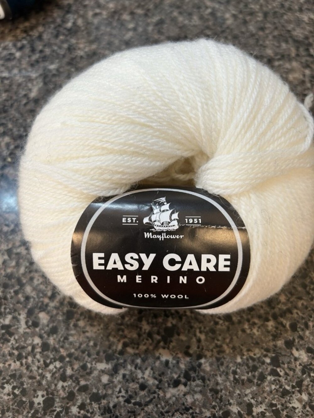 Mayflower Merino Mulesing Free Yarn DK White 185m